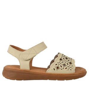 Sandale casual - dama -  33177 crem - piele naturala - Crem