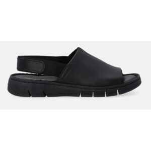 Sandale din piele cu design modern - Negru