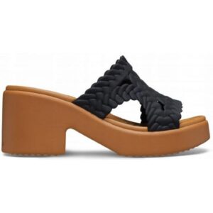 Slapi Femei - Brooklyn Woven Heel 209979 Slide - Negru - Negru