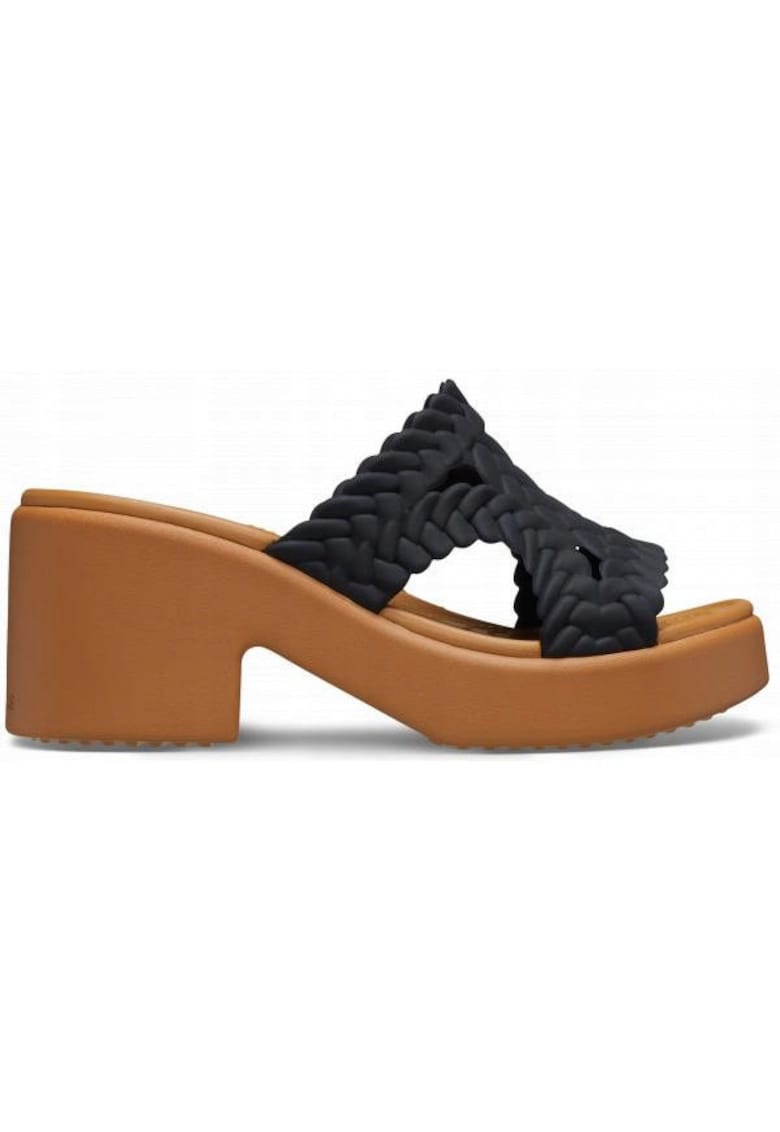Slapi Femei - Brooklyn Woven Heel 209979 Slide - Negru - Negru