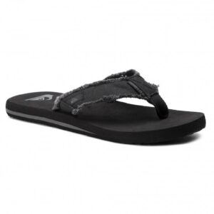 Slapi pentru barbati -  Cauciuc/Textil - Negru -