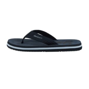 Papuci flip-flop cu garnituri tricotate Brodale - Bleumarin