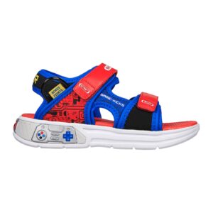 Sandale cu velcro Power Splash - Rosu/Albastru