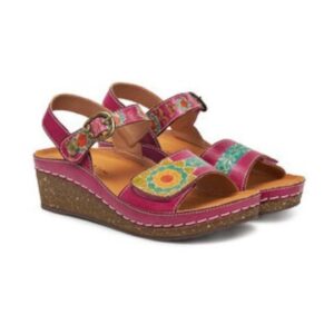 Sandale dama 305012821 - Piele naturala - Multicolor - Multicolor