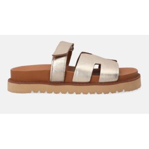 Papuci din piele - cu velcro