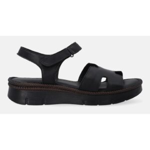 Sandale din piele cu banda velcro