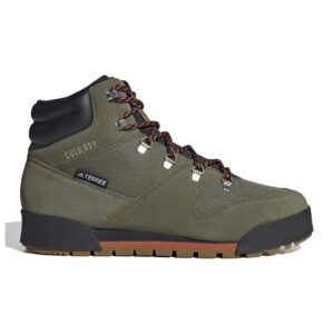 Pantofi cu segmente de piele intoarsa pentru drumetii Terrex Snowpitch - Negru/Kaki