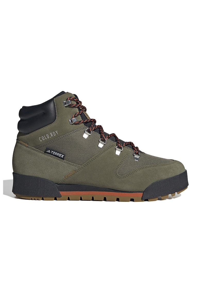 Pantofi cu segmente de piele intoarsa pentru drumetii Terrex Snowpitch - Negru/Kaki