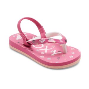 Sandale slingback Pebbles - Alb/Roz