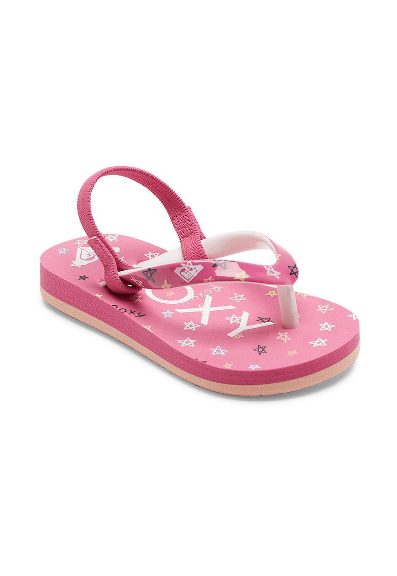Sandale slingback Pebbles - Alb/Roz