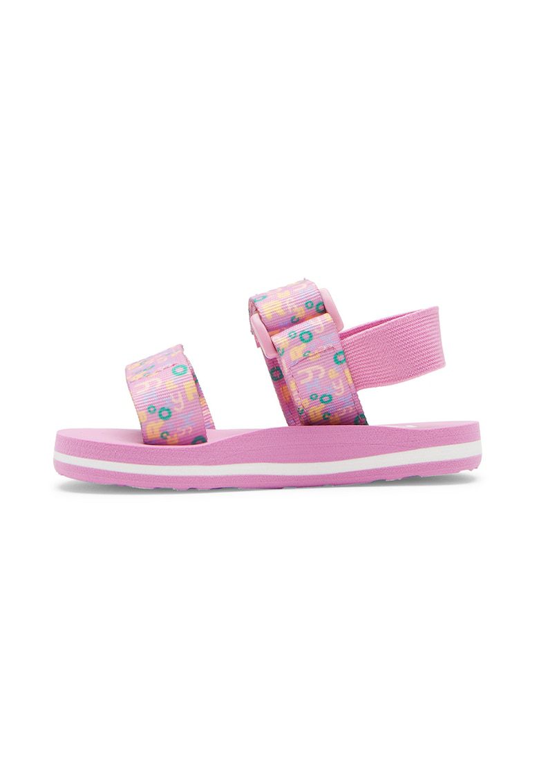 Sandale din material textil cu velcro Cage - Lila