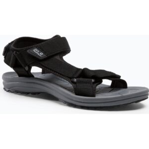 Sandale de trekking pentru barbati -  Material sintetic - Negru - Negru