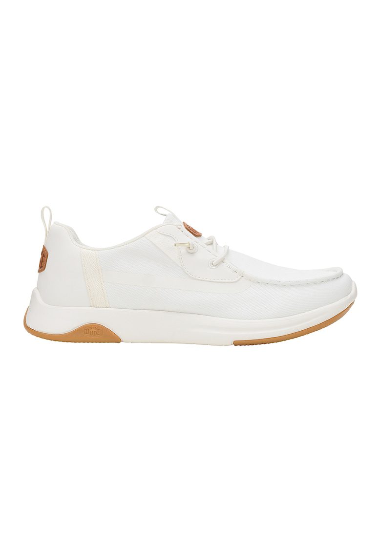 Pantofi sport cu detalii logo - Alb
