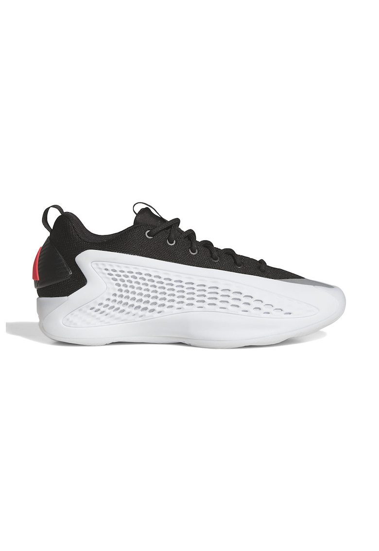 adidas Performance - Pantofi din plasa pentru baschet - Alb/Negru/Gri deschis