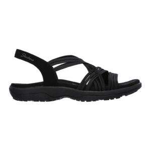 Sandale cu barete multiple Simply Stretch - Negru