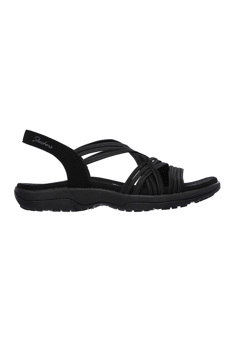 Sandale cu barete multiple Simply Stretch - Negru