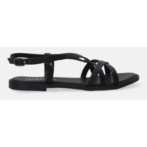 SANDALE CLASICE NEGRE DE DAMA  DIN PIELE NATURALA MARIMEA