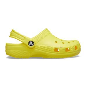 Saboti slingback cu perforatii - Galben deschis