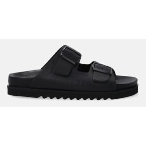 Papuci flatform din piele