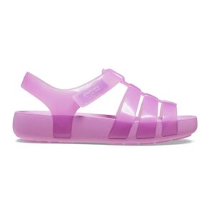 Sandale cauciucate cu velcro - Roz fandango