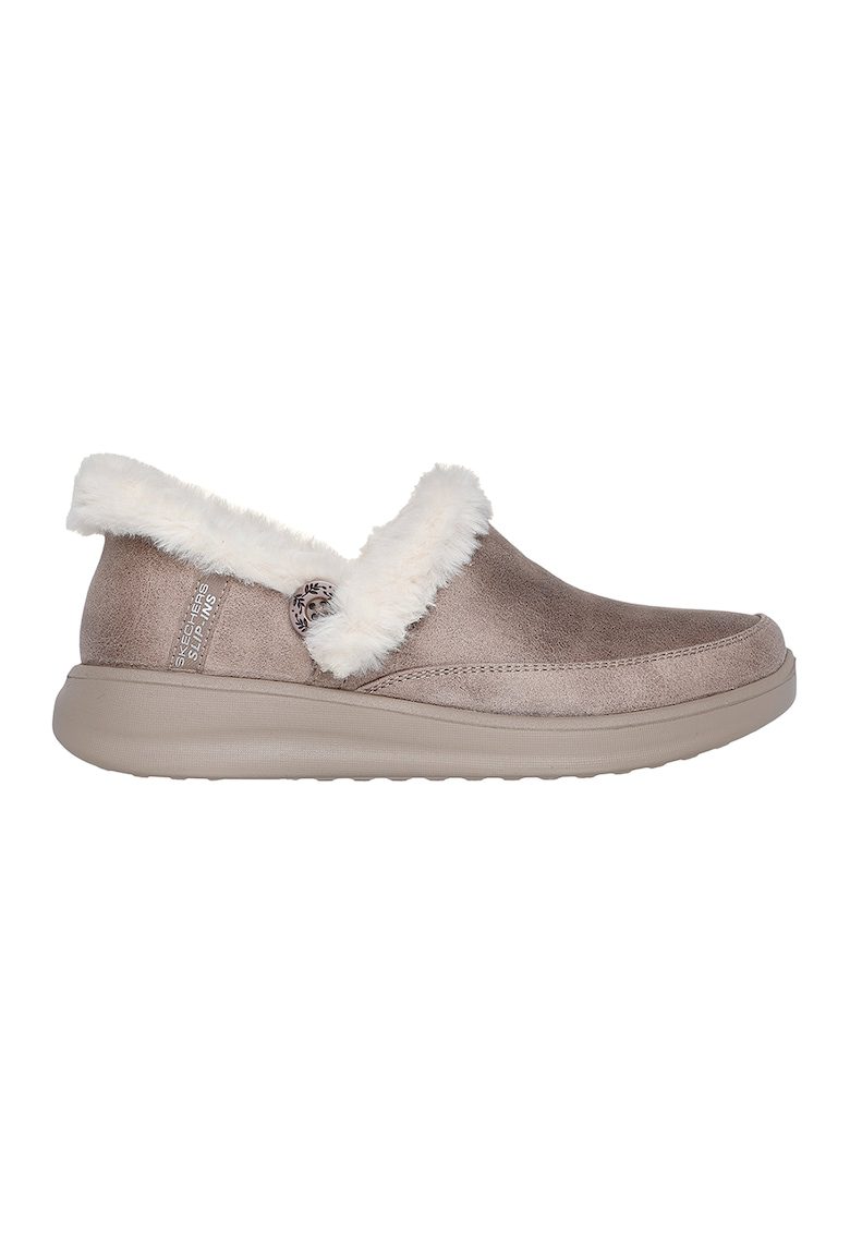 Ghete de casa slip-ins Cozy Escape - Maro taupe deschis
