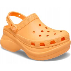 Saboti slingback demi-wedge Bae - Portocaliu