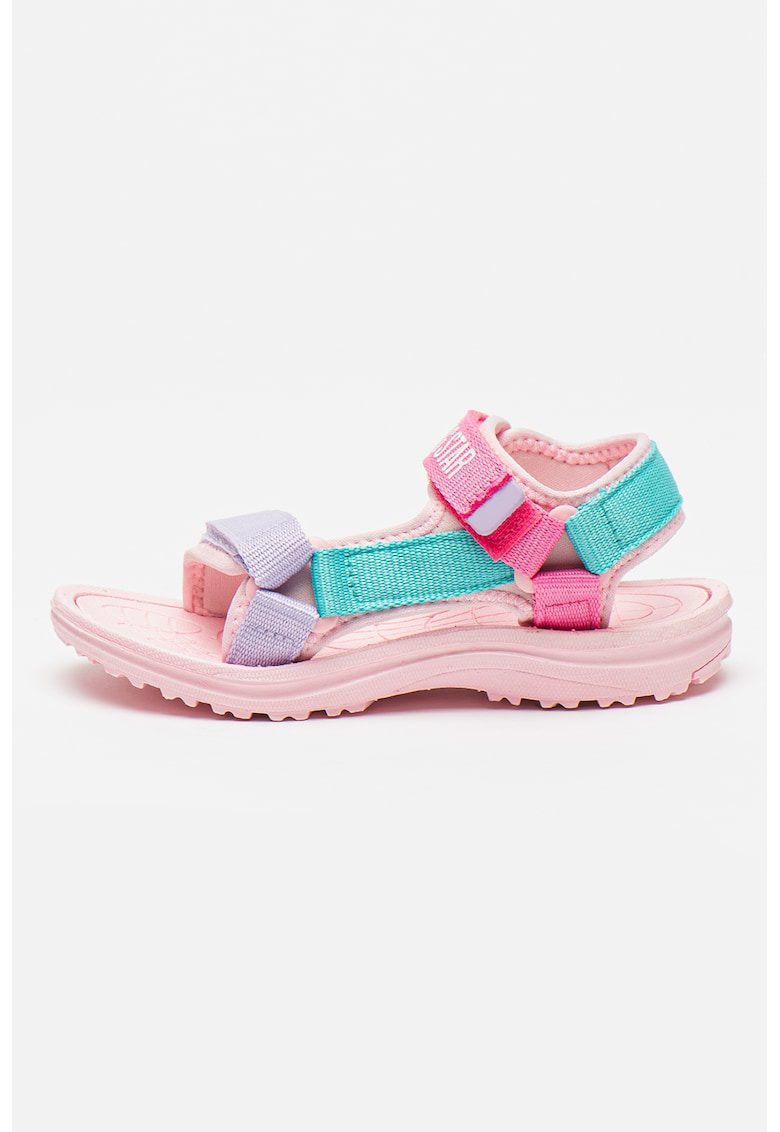 Sandale cu velcro - Verde/Lila/Roz