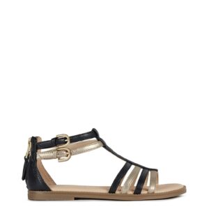 Sandale de piele ecologica cu barete multiple