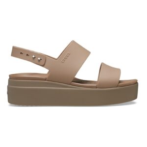 Sandale wedge Brooklyn - Maro deschis