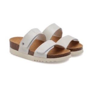 Papuci dama  304795787 - Piele naturala - 35 EU - Alb
