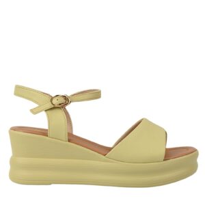 Sandale casual - dama -  2719 galben - piele naturala - platforma - Galben