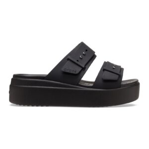 Papuci wedge de cauciuc Brooklyn2 - Negru
