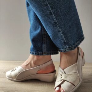 Sandale Casual Dama 0026T Roma 52-N Crem - Crem - Crem
