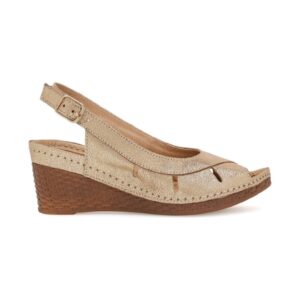 Sandale dama - 590559 - Piele naturala - Auriu -