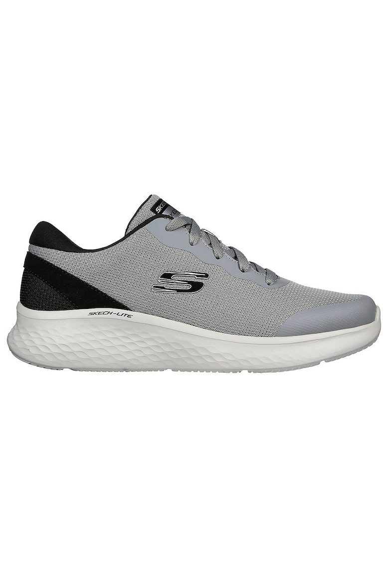 Pantofi sport cu amortizare si detalii peliculizate Skech-Lite Pro - Clear Rush - Negru/Gri