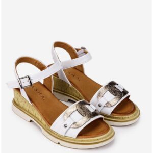 Sandale dama albe elegante - Alb