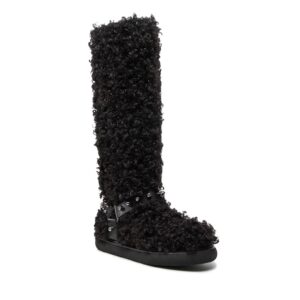 Cizme dama -  Textil - Negru - Negru