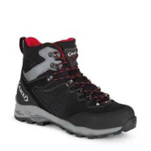Ghete trekking barbati -  Piele naturala - Negru/Gri -