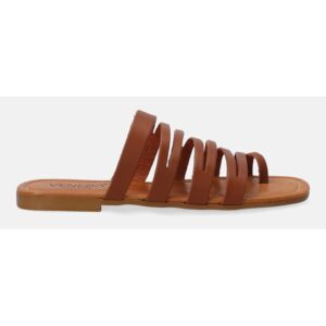 Papuci de piele uni cu decupaje A017LECUOBK062
