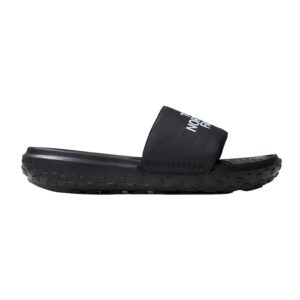 Papuci cu imprimeu logo Never Stop - Negru