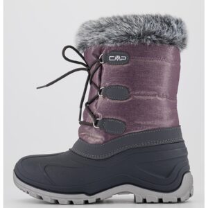 Cizme mid-calf de iarna cu garnitura de blana sintetica Nietos - Gri/Lila pal