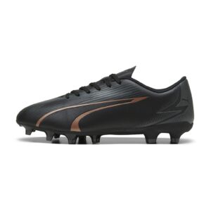 Pantofi de piele ecologica pentru fotbal Ultra Play - Negru/Gri antracit