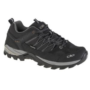 Pantofi de drumetie pentru barbati - Piele & Stofa - Gri - 68785