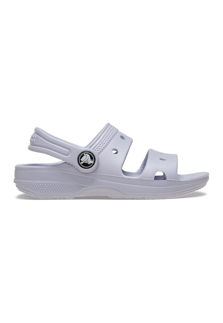 Sandale slingback cu model uni - Lila