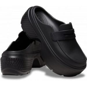 Saboti Femei - Stomp Loafer 209937 Clog - Negru - Negru