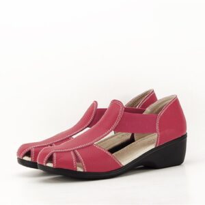 Sandale rosii din piele naturala Calypso 127 5568 - Rosu