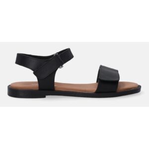 Sandale din piele naturala cu talpa joasa si velcro