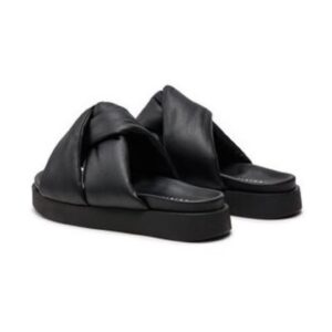Papuci dama 303971090 - Piele naturala - Negru - Negru