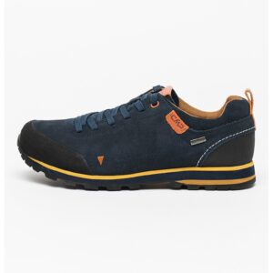 Pantofi impermeabili din piele intoarsa pentru drumetii Elettra - Negru/Bleumarin