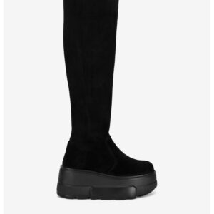 Cizme dama 5905588821915 - Piele intoarsa - Negru - Negru